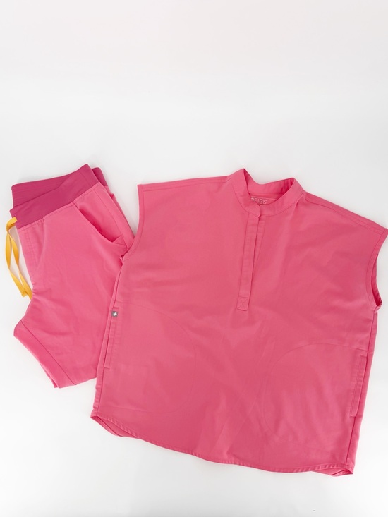 Figs Tops - Figs Coral Pink Rafaela Scrub Top Medium and Pants Jogger Large